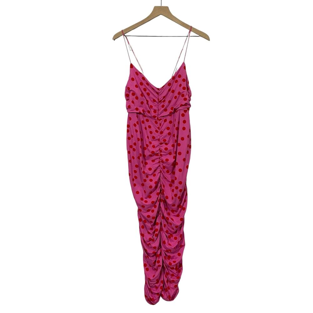 ASOS Design Maternity Cami Strappy Midi Dress - Spot Print - US 12